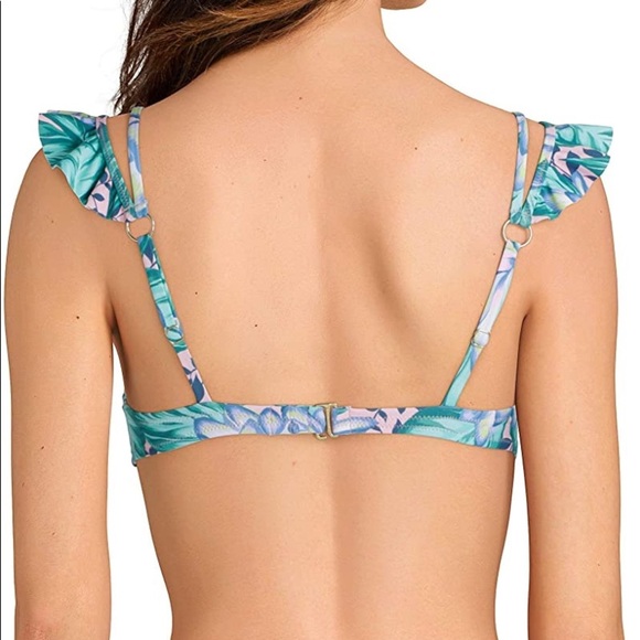 Gianni Bini Tropical Bikini Top Size Small - Picture 2 of 7